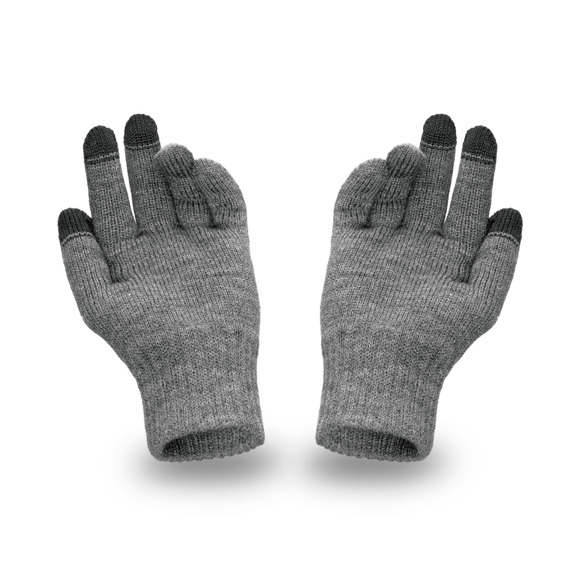 Men's gloves, grey