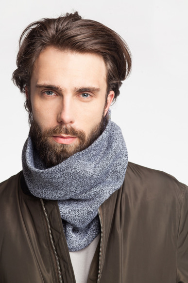 Men's winter tube scarf