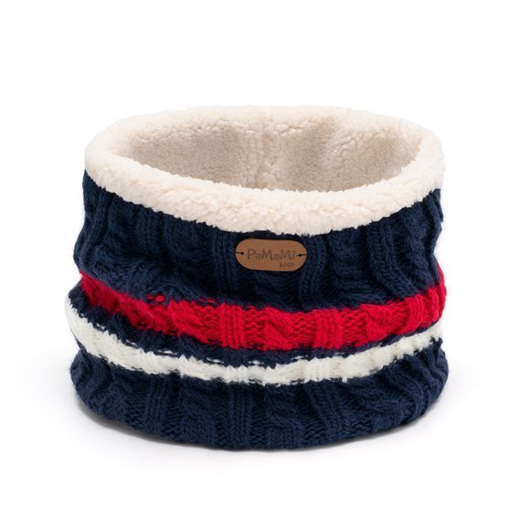 Winter boy's fleece lined set - hat and neck warmer