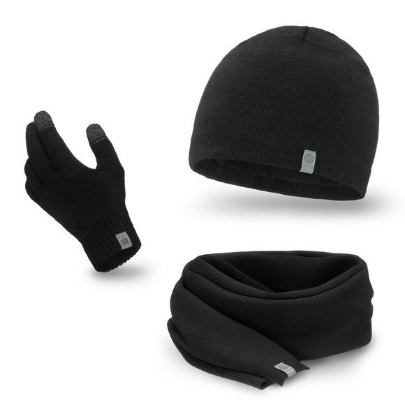 Zimowy komplet męski - czapka, szalik, rękawiczki