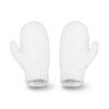 Białe rękawiczki damskie z jednym palcem